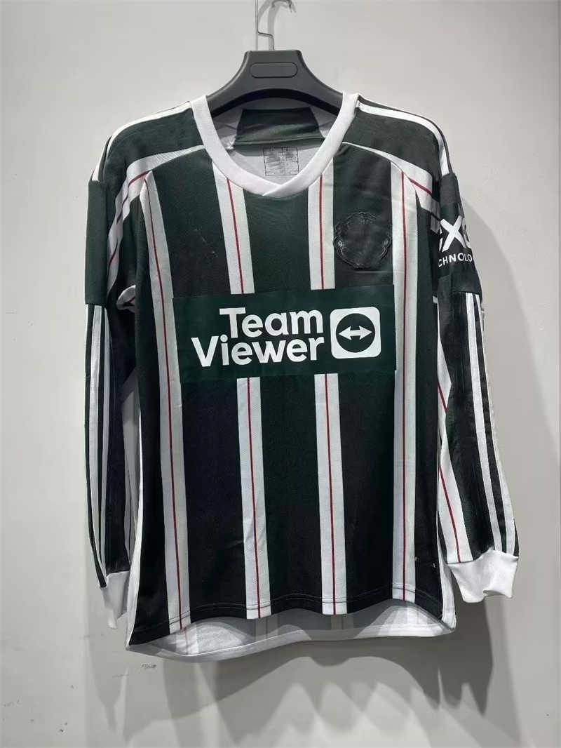 (image for) AAA 2023/24 Manchester Unitednk Away LS Soccer Jersey - Click Image to Close