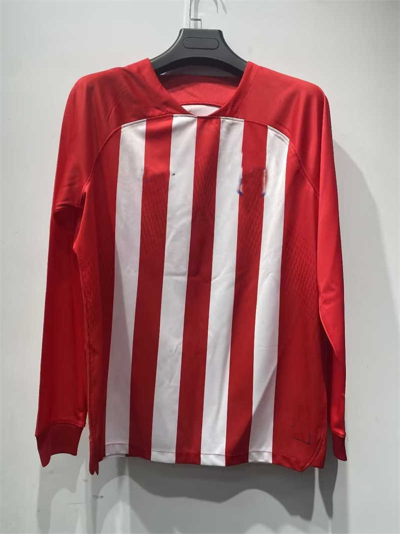 (image for) AAA 2023/24 Atletico Madridnk Home LS Soccer Jersey - Click Image to Close