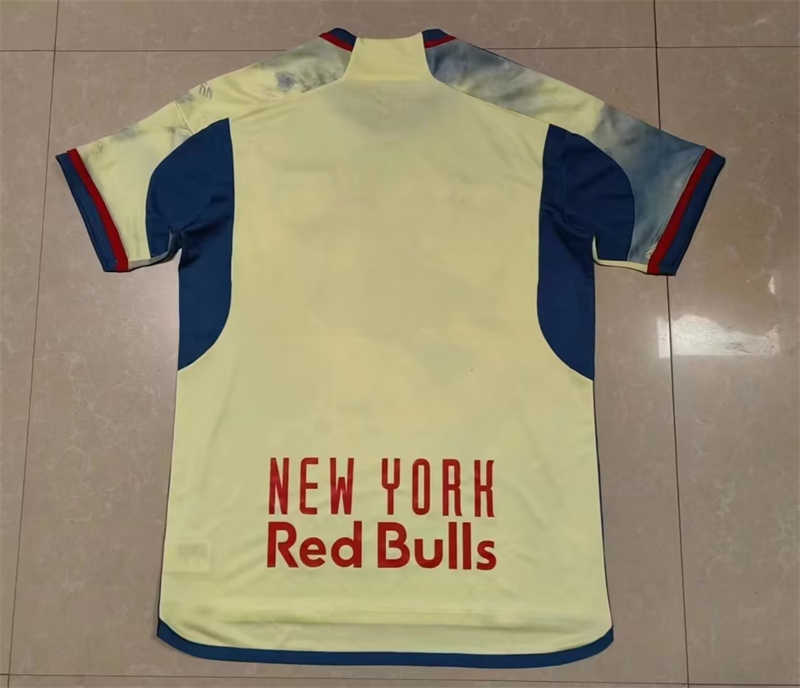 (image for) AAA 2023 New York Red Bullsnk Yellow Soccer Jersey - Click Image to Close