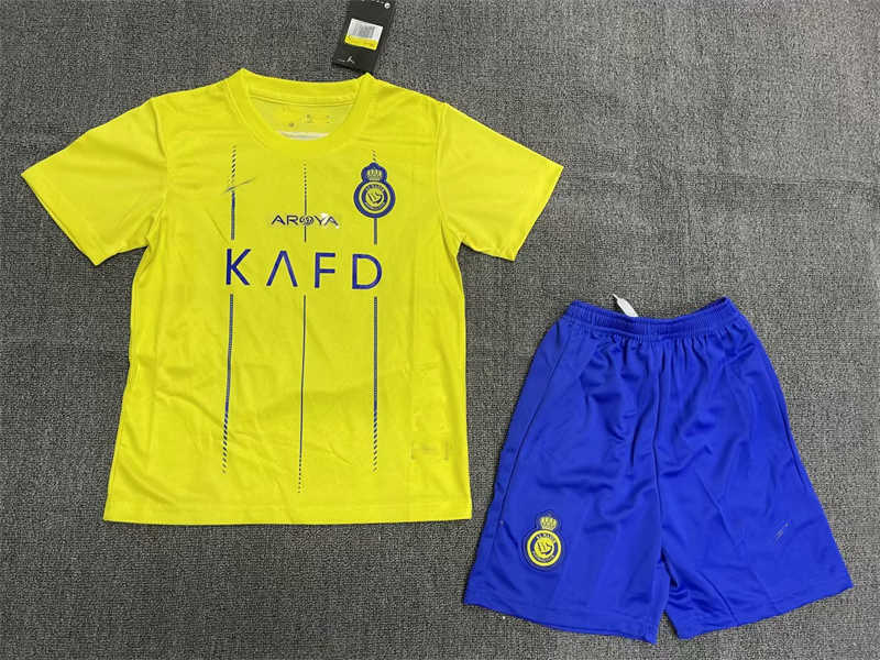 (image for) 2023/24 Al Nassr Home Youth Soccer Jersey
