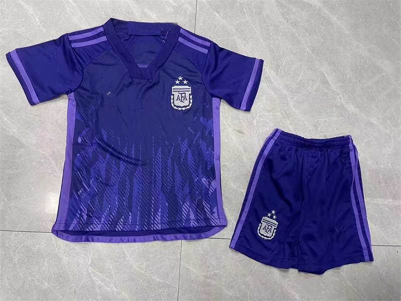 2022 Argentina Away Youth Soccer Jersey