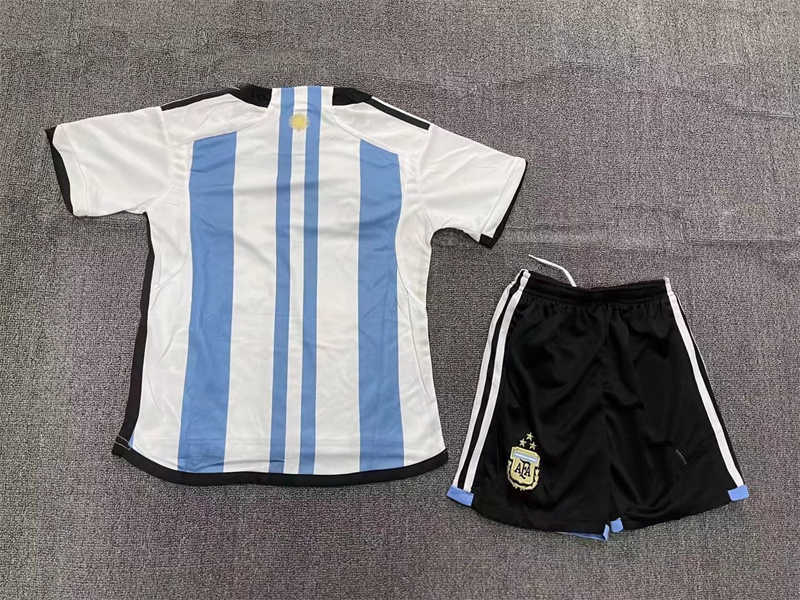 2022 Argentina Home Youth Soccer Jersey