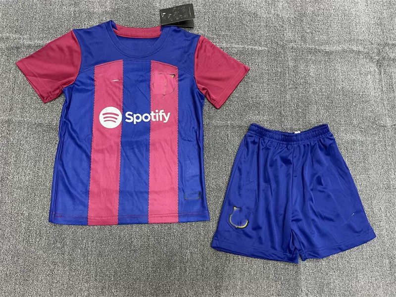 (image for) 2023/24 Barcelonank Home Youth Soccer Jersey - Click Image to Close