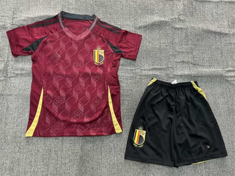 (image for) 2024 Belgium Home Youth Soccer Jersey - Click Image to Close