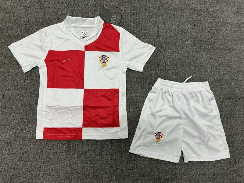 (image for) 2024 Croatia Home Youth Soccer Jersey - Click Image to Close