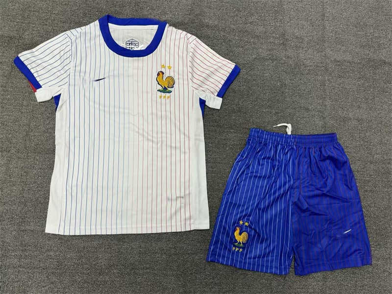 (image for) 2024 France Away Youth Soccer Jersey - Click Image to Close