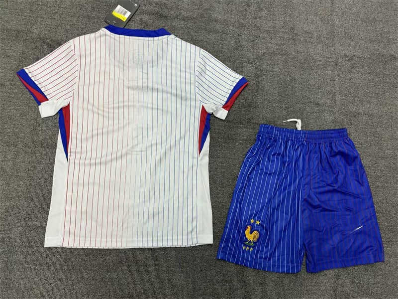 (image for) 2024 France Away Youth Soccer Jersey - Click Image to Close