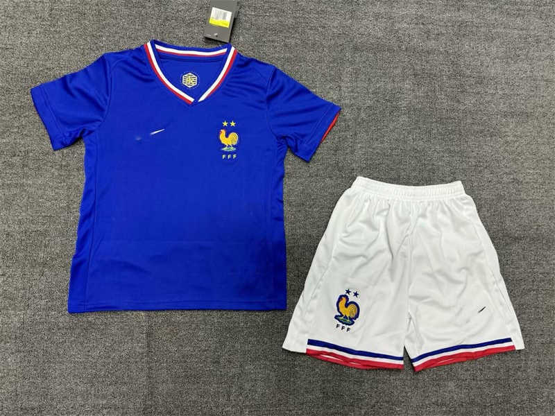(image for) 2024 France Home Youth Soccer Jersey