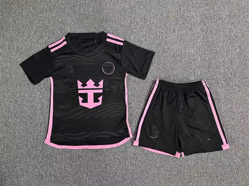 (image for) 2024 Inter Miamink Black Youth Soccer Jersey