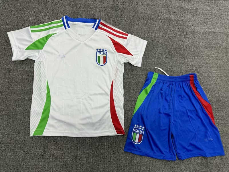 (image for) 2024 Italy Away Youth Soccer Jersey