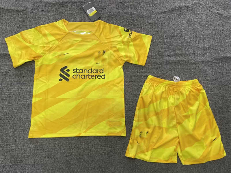 (image for) 2023/24 Liverpoolnk GK Yellow Youth Soccer Jersey