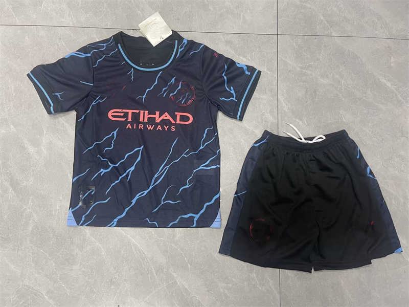 (image for) 2023/24 Manchester Citynk Third Youth Soccer Jersey