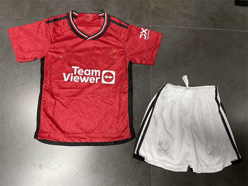 (image for) 2023/24 Manchester Unitednk Home Youth Soccer Jersey