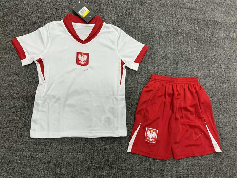 (image for) 2024 Poland Home Youth Soccer Jersey