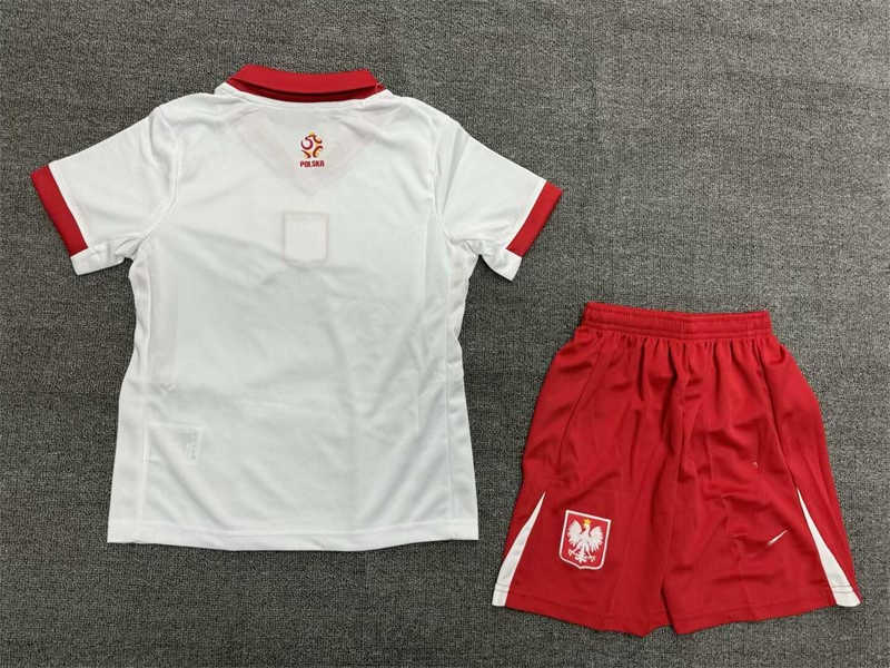 (image for) 2024 Poland Home Youth Soccer Jersey - Click Image to Close