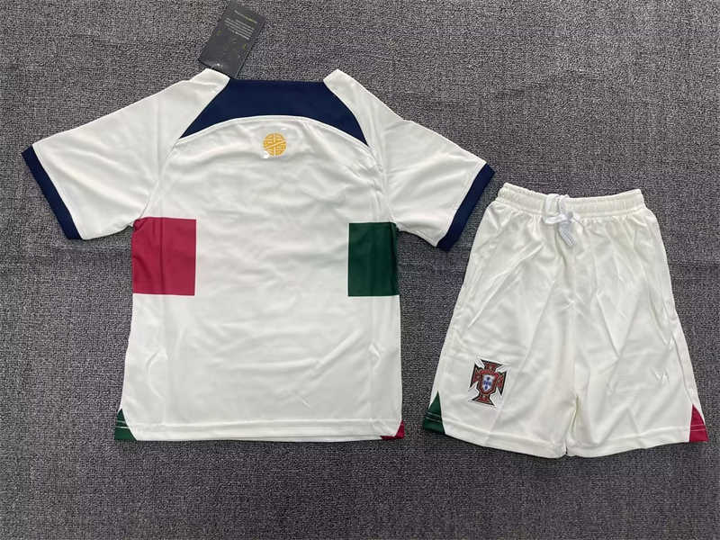 2022 Portugal Away Youth Soccer Jersey