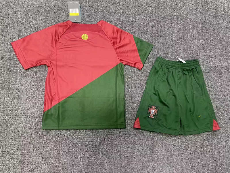 (image for) 2022 Portugal Home Youth Soccer Jersey