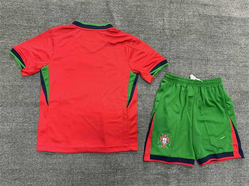 (image for) 2024 Portugal Home Youth Soccer Jersey - Click Image to Close