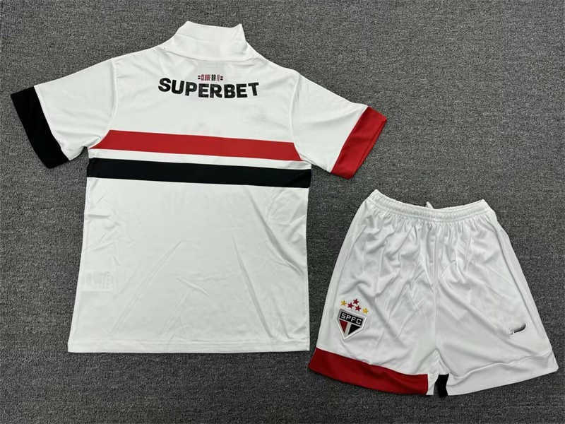 (image for) 2024/25 Sao Paulo Home Youth Soccer Jersey - Click Image to Close