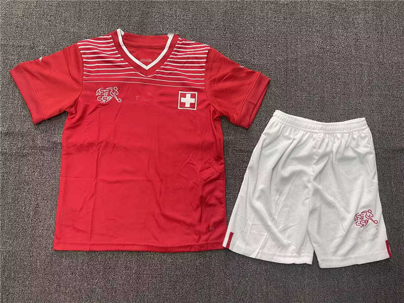 2022 Switzerland Home Youth Soccer Jersey