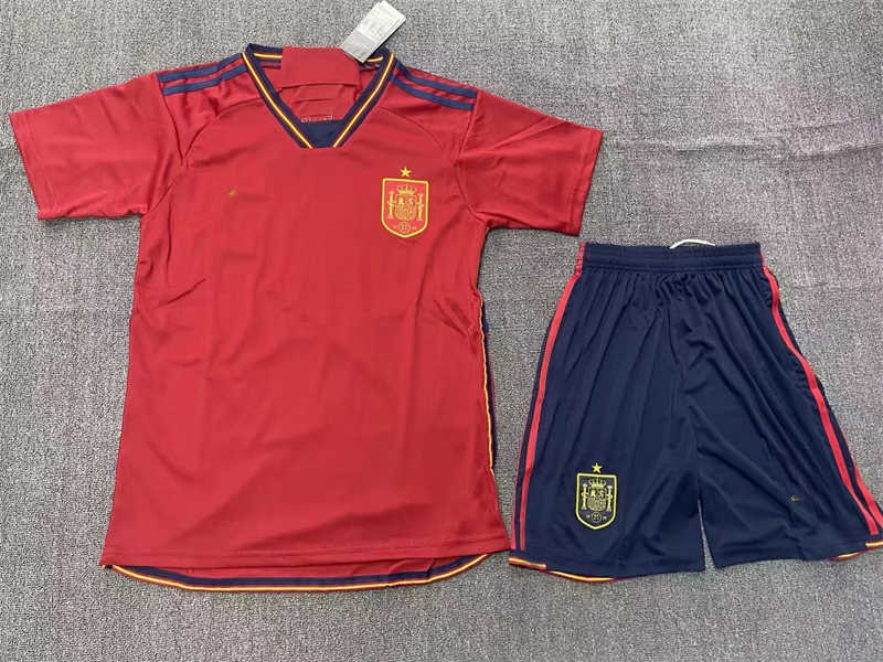 (image for) 2022 Spain Home Soccer Jersey