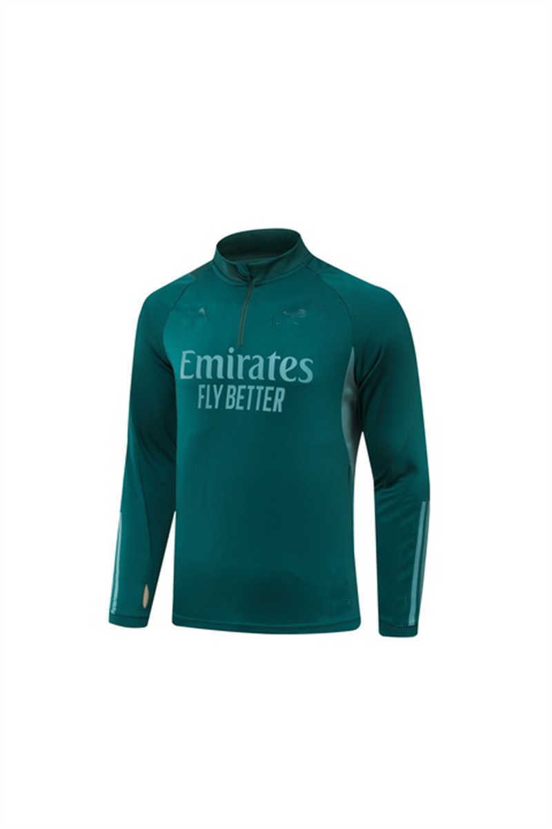 (image for) 2023/24 Arsenalnk Green Tracksuit(Neck Zipper) - Click Image to Close