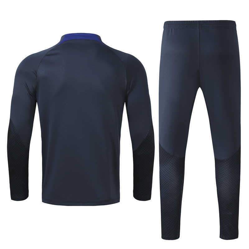 (image for) 2022/23 Chelseank Navy Tracksuit(Neck Zipper) - Click Image to Close