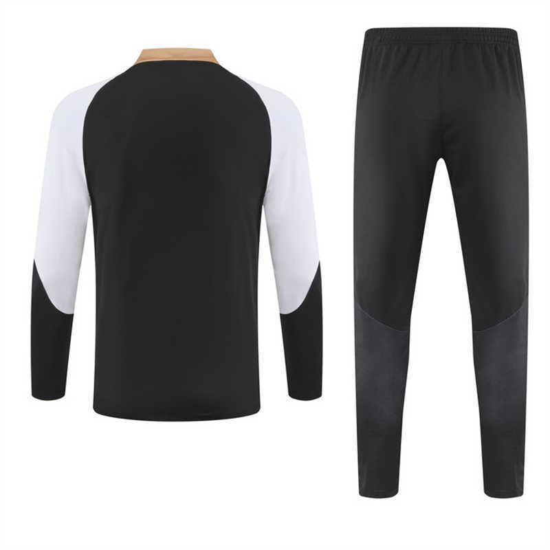 (image for) 2023/24 Chelseank BlackWhite Tracksuit(Neck Zipper) - Click Image to Close