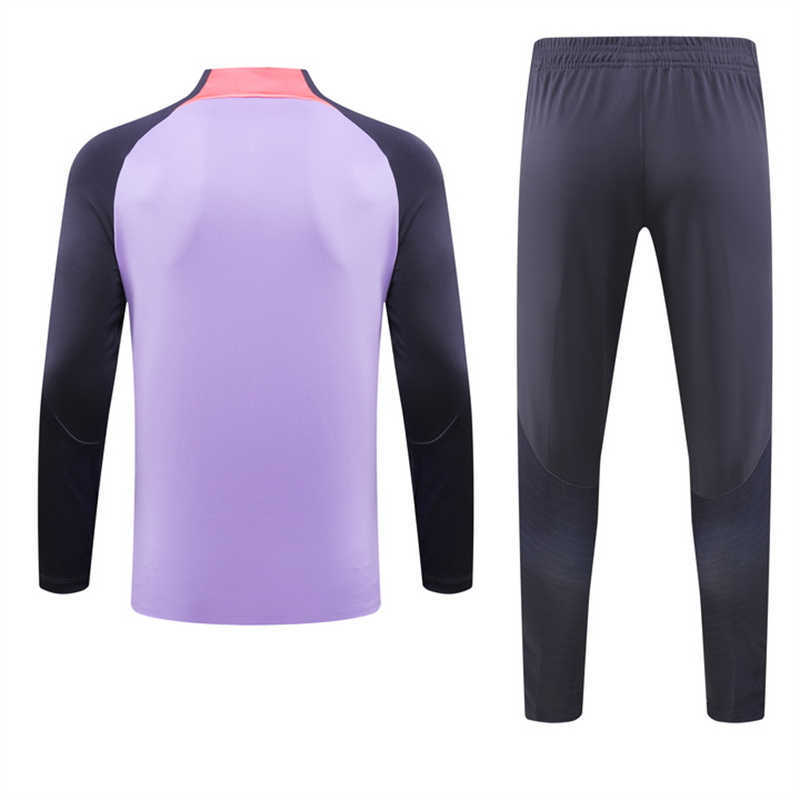 (image for) 2023/24 Liverpoolnk Purple Tracksuit(Neck Zipper) - Click Image to Close