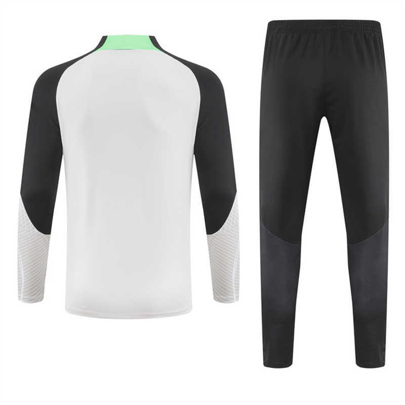 (image for) 2023/24 Liverpoolnk White Tracksuit(Neck Zipper) - Click Image to Close