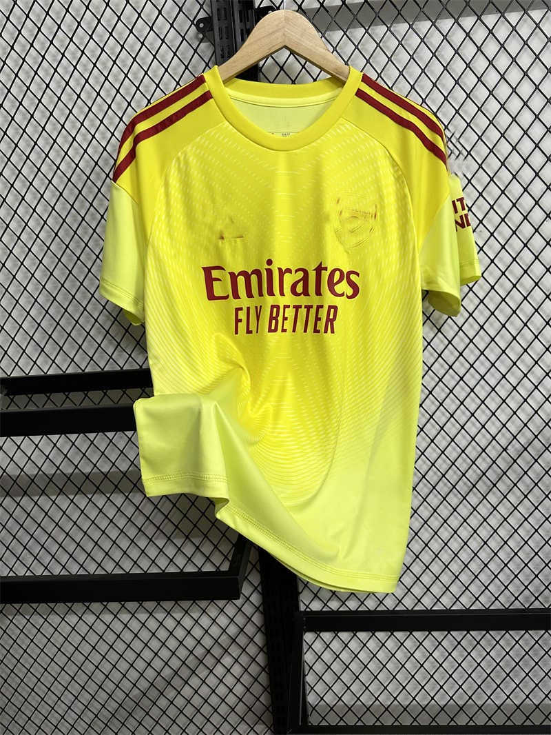 AAA 2025/26 Arsenalnk GK Yellow Soccer Jersey (image for) AAA 2025/26 Arsenalnk GK Yellow Soccer Jersey