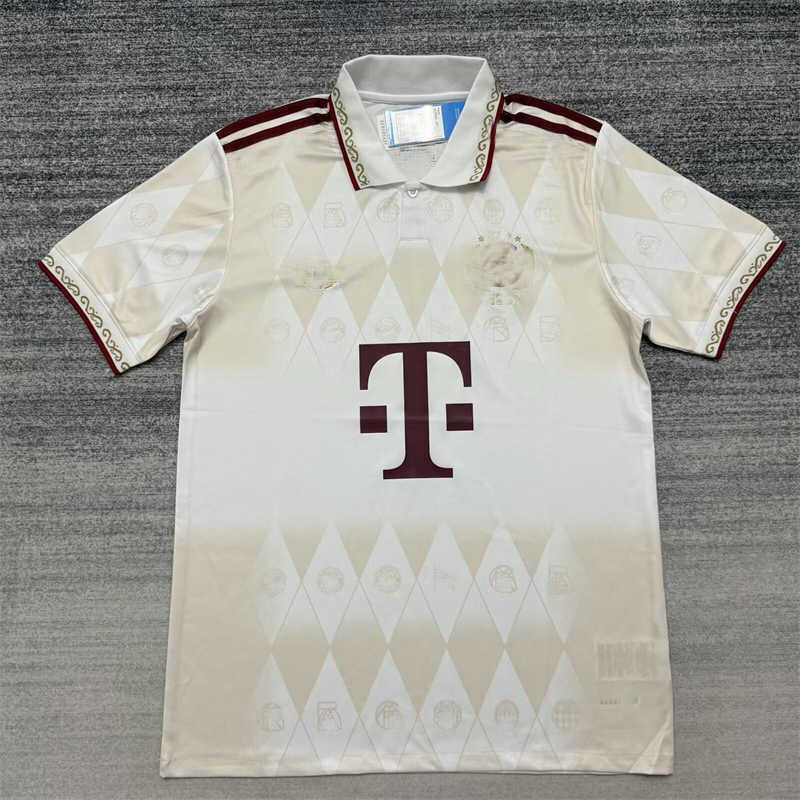 AAA 2025/26 Bayern Munichnk White Soccer Jersey (image for) AAA 2025/26 Bayern Munichnk White Soccer Jersey