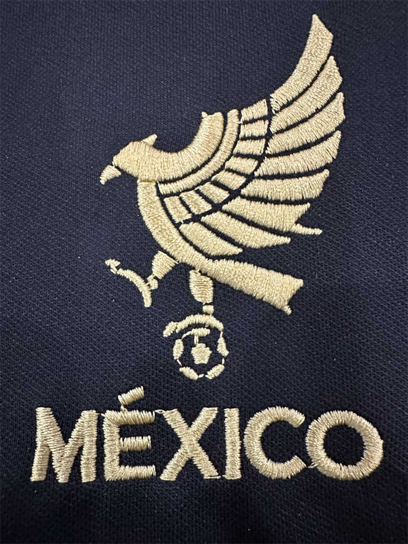 (image for) AAA 2025 Mexico Black LS Soccer Jersey(Embroidered Logo)