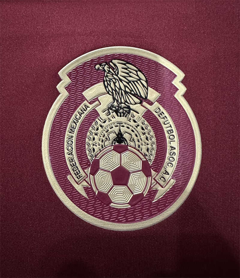 (image for) AAA 2025 Mexico Red Soccer Jersey(Rubber Logo)