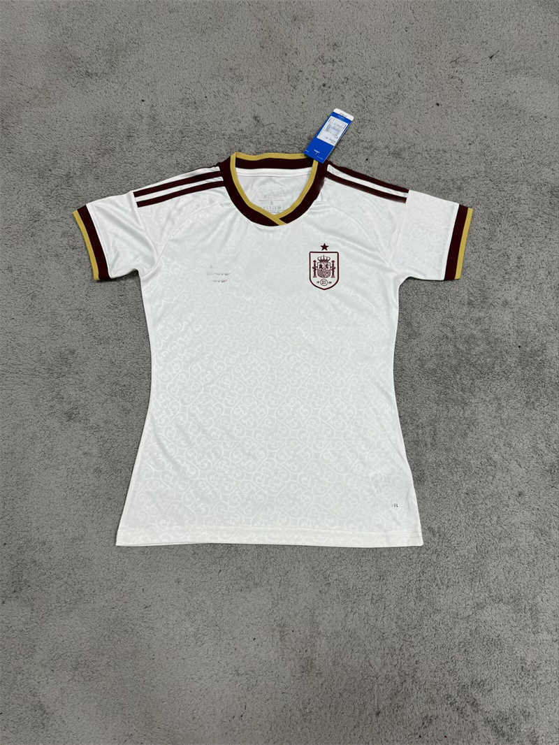 AAA 2026 Spain Away Women Soccer Jersey (image for) AAA 2026 Spain Away Women Soccer Jersey
