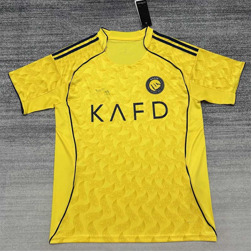AAA 2025/26 Al Nassr Home Soccer Jersey (image for) AAA 2025/26 Al Nassr Home Soccer Jersey