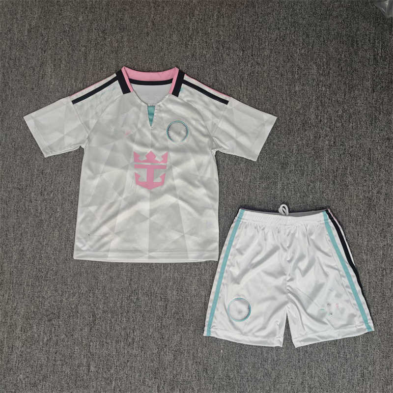 2026 Inter Miamink White Youth Soccer Jersey (image for) 2026 Inter Miamink White Youth Soccer Jersey