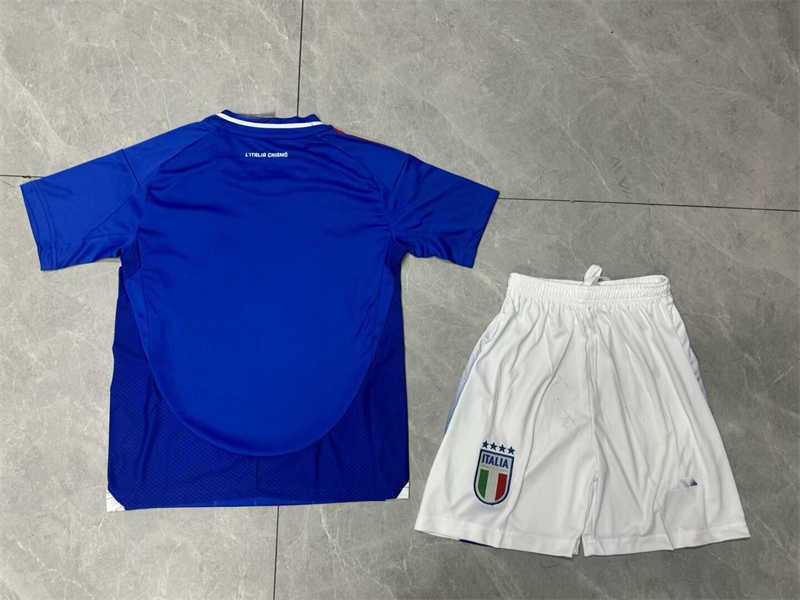(image for) 2024 Italy Home Youth Soccer Jersey