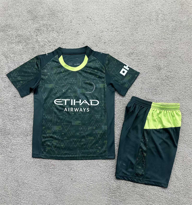 (image for) 2025/26 Manchester Citynk Fourth Youth Soccer Jersey