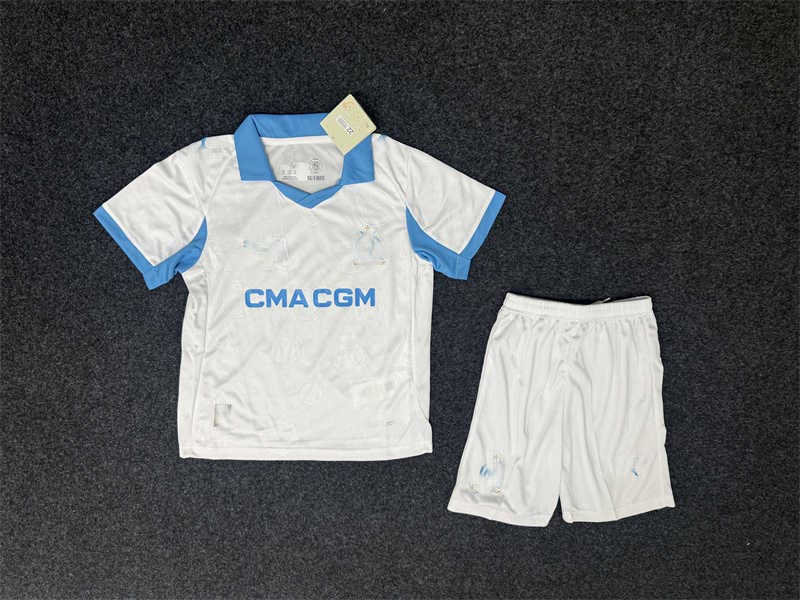 2025/26 Marseillenk Home Youth Soccer Jersey (image for) 2025/26 Marseillenk Home Youth Soccer Jersey