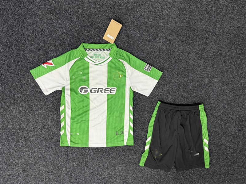 2025/26 Real Betisnk Home Youth Soccer Jersey (image for) 2025/26 Real Betisnk Home Youth Soccer Jersey