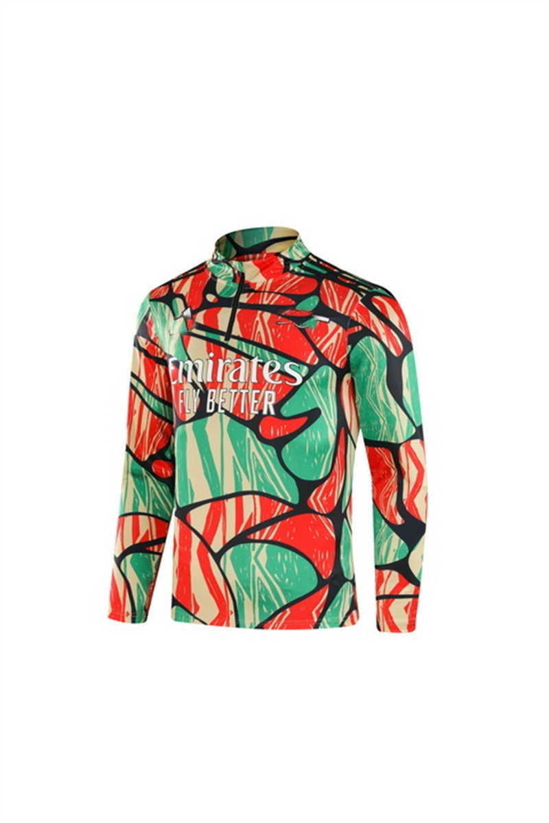 2024/25 Arsenalnk RedGreen Tracksuit(Neck Zipper) (image for) 2024/25 Arsenalnk RedGreen Tracksuit(Neck Zipper)
