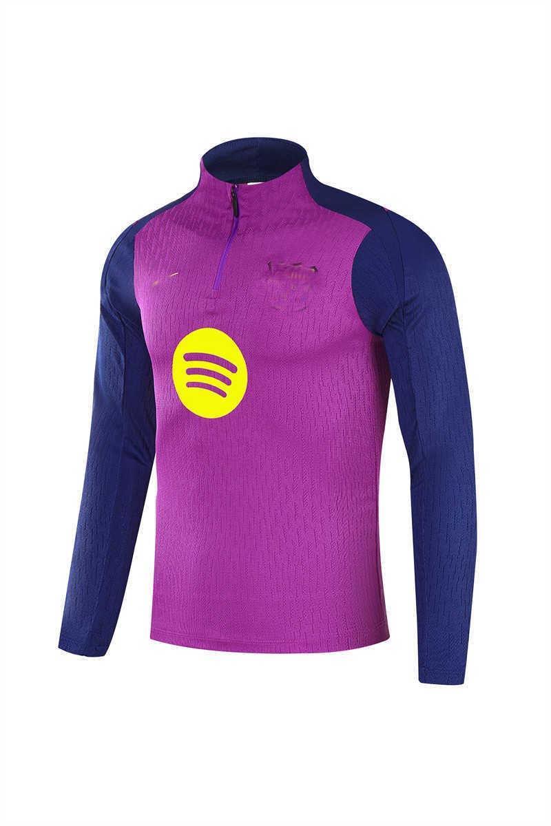 2025/26 Barcelonank Purple2 Tracksuit(Neck Zipper) (image for) 2025/26 Barcelonank Purple2 Tracksuit(Neck Zipper)