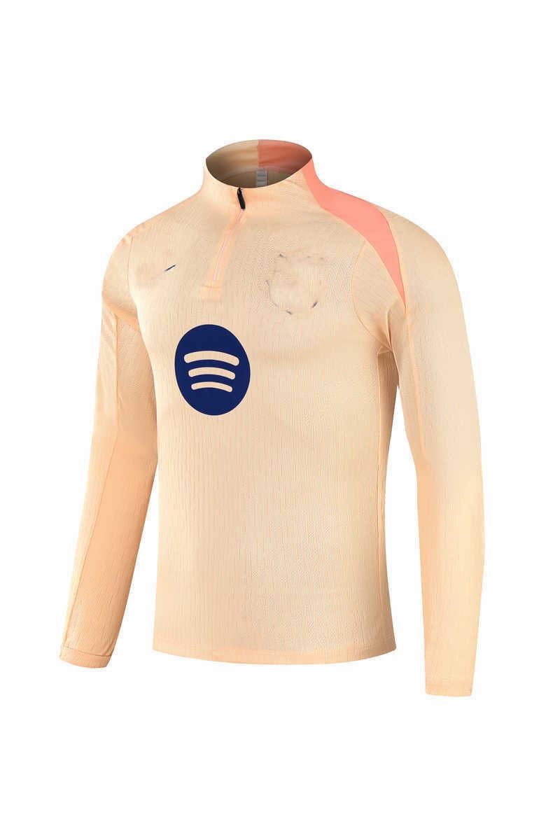 2025/26 Barcelonank Yellow Tracksuit(Neck Zipper) (image for) 2025/26 Barcelonank Yellow Tracksuit(Neck Zipper)