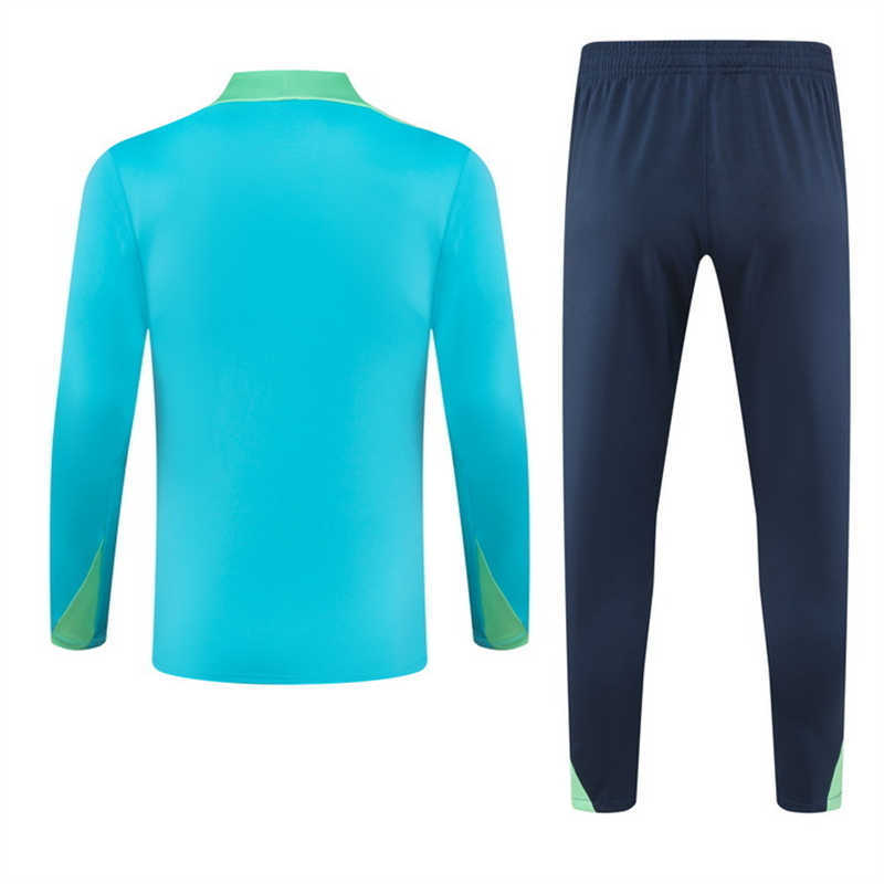 (image for) 2024 Brazil Green Tracksuit(Neck Zipper)