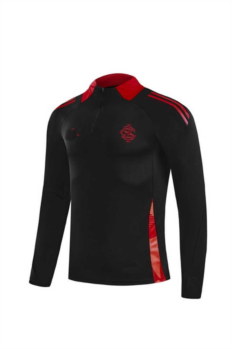 2025/26 Internacional Black Tracksuit(Neck Zipper) (image for) 2025/26 Internacional Black Tracksuit(Neck Zipper)