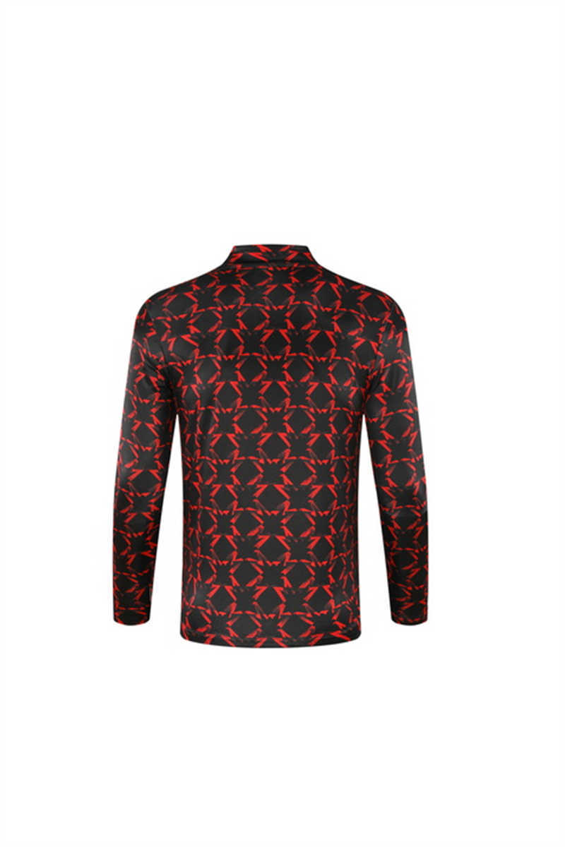 (image for) 2024/25 Manchester Unitednk RedBlack Tracksuit(Neck Zipper)