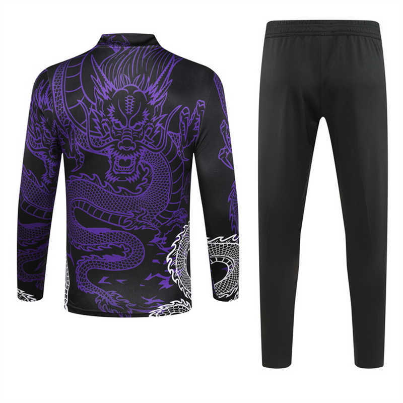 (image for) 2023/24 Real Madridnk Purple Tracksuit(Neck Zipper)