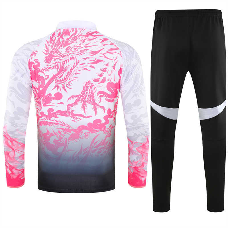 (image for) 2025/26 Real Madridnk WhiteRed Tracksuit(Neck Zipper)