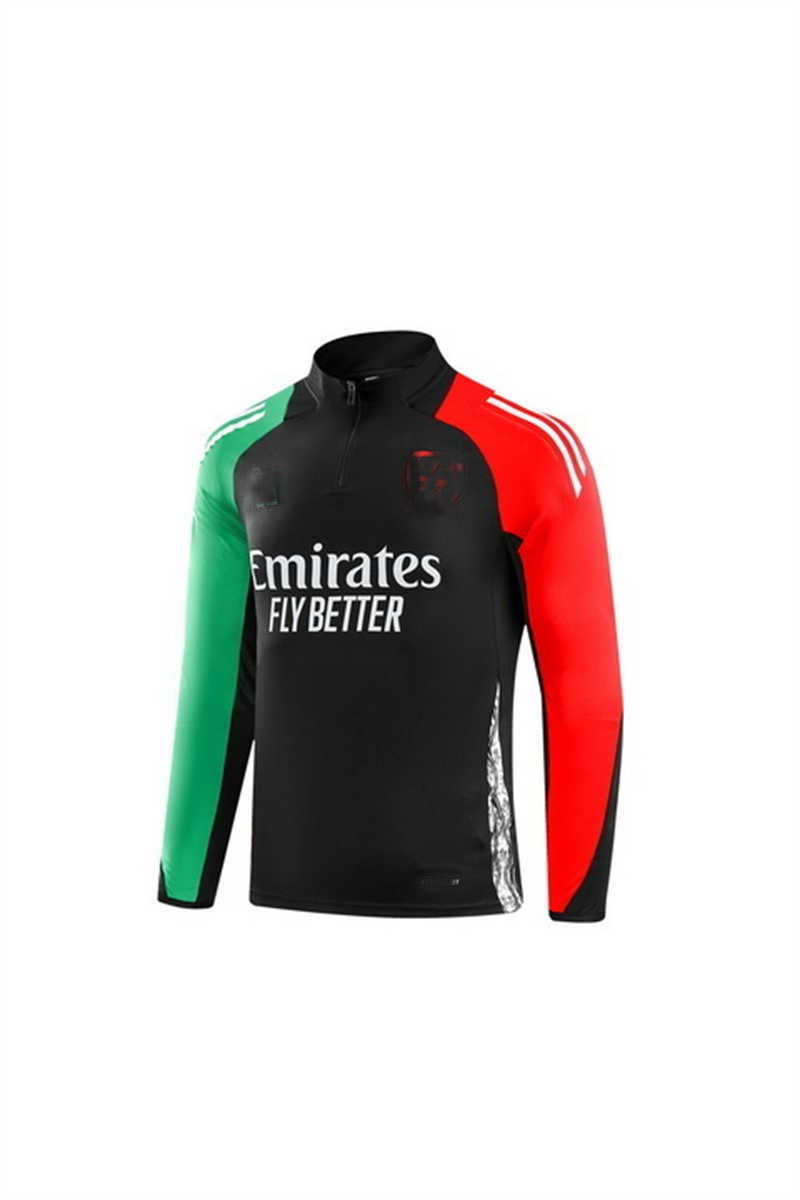 2024/25 Arsenalnk Black Youth Tracksuit(Neck Zipper) (image for) 2024/25 Arsenalnk Black Youth Tracksuit(Neck Zipper)